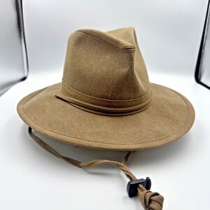 Herschel Hat Company Canvas Aussie Walker Bush Safari Bucket Hat Brown Small S